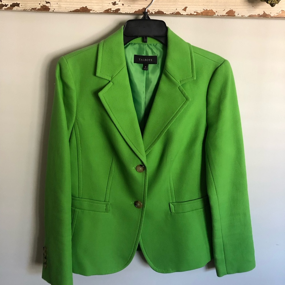 Talbots blazer, green